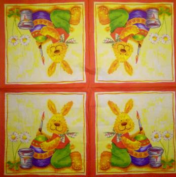 184 Rabbits:  unnatürlich - 3-ply - 35x35 cm